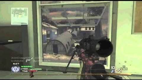 MW3 Gameplay: Using Scout Sniper.
