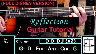 Reflection Disney - Full Version Guitar Tutorial