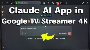 How to Install and Use Claude AI App on Google TV Streamer 4K