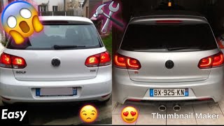 INSTALLATION FEUX ARRIÈRE GOLF 6R