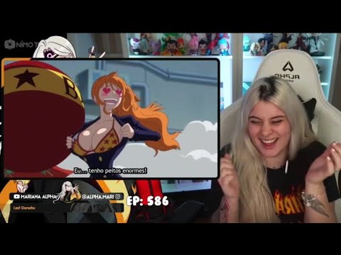 MARIANA ALPHA - REAGINDO SANJI NO CORPO DA NAMI | Punk Hazard | One piece - EP 586