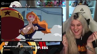 Mariana Alpha - Reagindo Sanji No Corpo Da Nami Punk Hazard One Piece - Ep 586