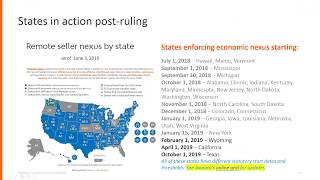 Merchant Webinar Series - Changing Sales Tax Nexus Rules: What They Mean for You in 2019