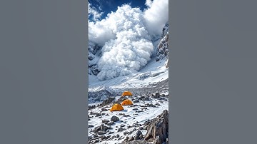 Everest Avalanche #mountains #everest #snow #short#viralvideo