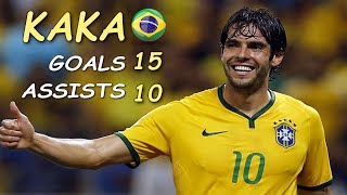 Kaka Top 15 Crazy Goals Top 10 Assists For Brazil