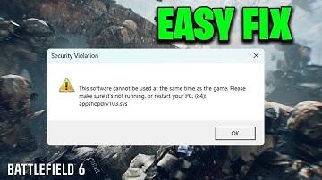 Battlefield 6 Error - This software cannot be used at the same time as the game (EASY FIX)