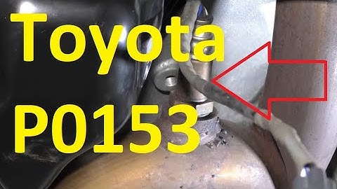 Causes and Fixes Toyota P0153 Code: O2 Sensor Circuit Malfunction (Bank 2 Sensor 1)