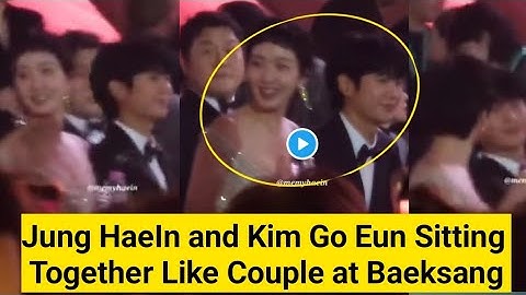 Kim Go Eun & Jung Hae In Together at Baeksang Arts Awards. No one saw this coming😱