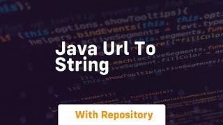 java url to string Profile