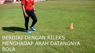 PERMAINAN SEPAK BOLA - TEKNIK DASAR PASSING DAN KONTROL MENGGUNAKAN PUNGGUNG KAKI