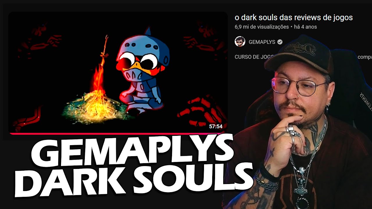 A Review de DARK SOULS do GEMAPLYS, vendo pela primeira vez! | React 