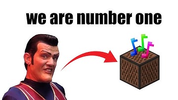We are Number One played by hand (Minecraft Noteblock Cover)