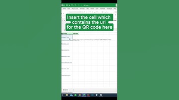 QR Codes in Excel 🔲 #excel