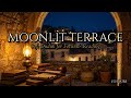 Moonlit Library Terrace | Soft Duduk for Focus, Reading &amp; Sleep