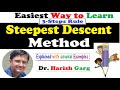 Steepest Descent Algorithm| 3 Steps Rule | Solved Example