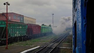 До Прикарпатья под самым эффектным тепловозом | Участок Ивано-Франковск - Надворная из окна поезда