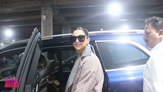 Deepika Padukone is a style queen in a long trench coat at the airport today