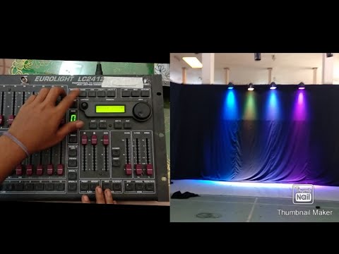 Belajar Menggunakan EUROLIGHT LC 2412 TOMBOL MEMORY DAN CHASE. Inilah Hasilnya!!!!