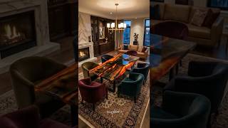 Glowing LAVA Resin in Wood 🔥#EpoxyResin #LavaTable #Woodworking #Satisfying #DIYProject #EpoxyArt