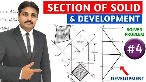 SECTION OF SOLID AND DEVELOPMENT OF LATERAL SURFACES SOLVED PROBLEM 4 @TIKLESACADEMYOFMATHS