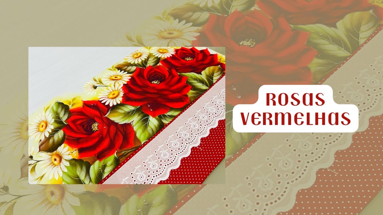 Como pintar rosas vermelhas-Apostila florais da angel