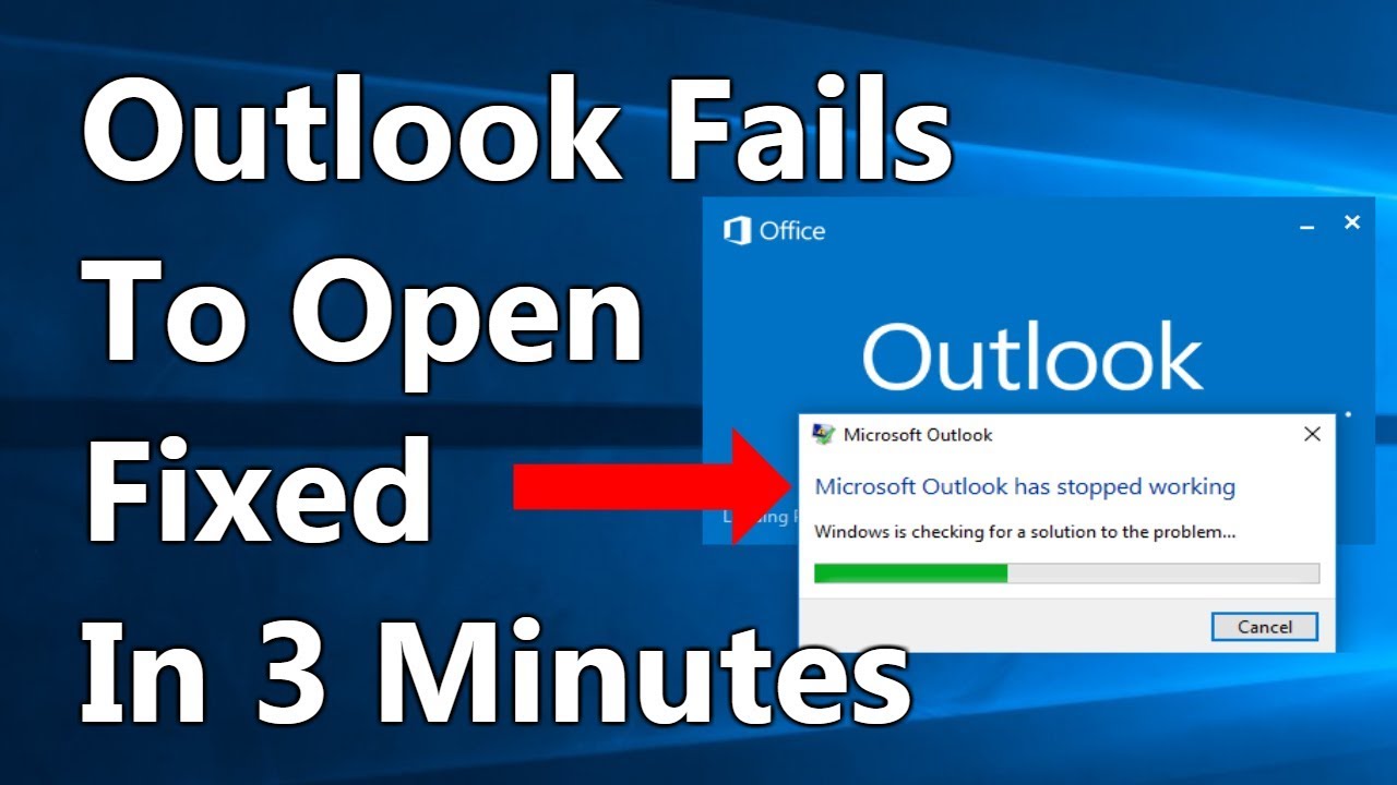 outlook express for windows 7 stopped working