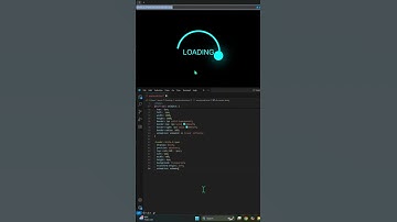 Create Neon Circle Loader with Text in CSS | No JavaScript  #coding #html