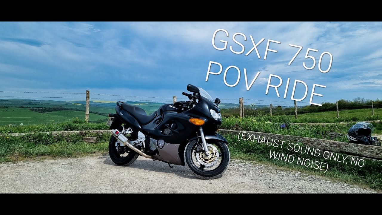 Suzuki GSXF 750 PURE SOUND POV Ride - Exhaust Note Only (No Wind Noise)