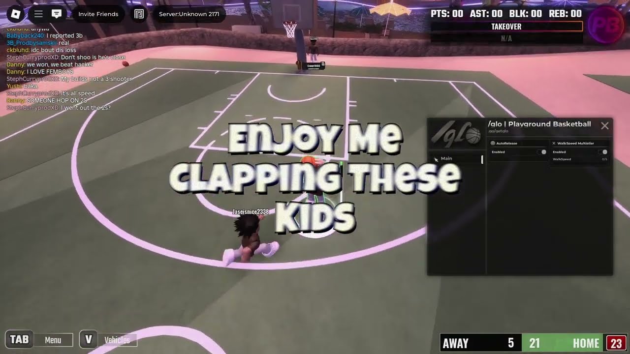 Glo Script Playground Basketball Showcase !!