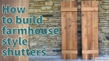 How To Make Farmhouse Style Shutters - Project DIY