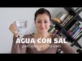 Agua con sal de mar para sanar perforaciones infectadas