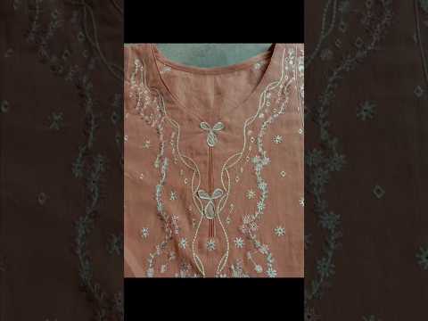 simple piping neck design #bilqisartcreation #fashion #diy #dress #kurti #stitching #collaction