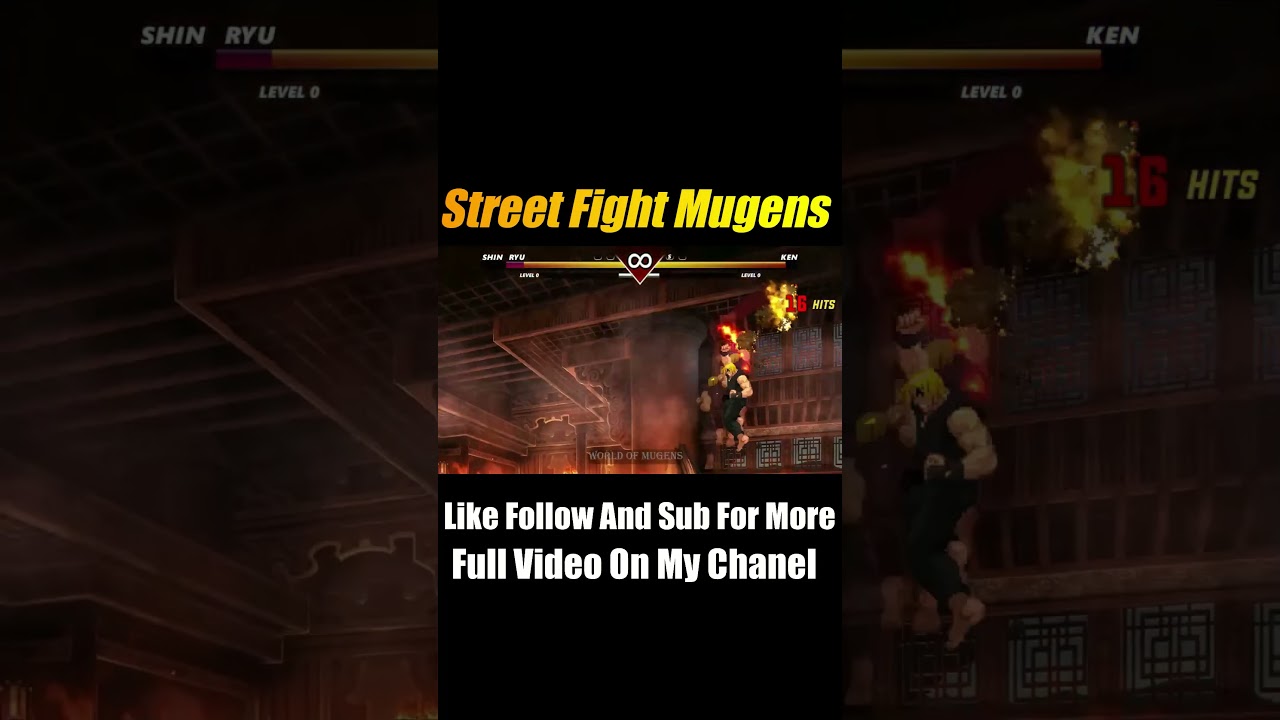 [Street Fighter Mugen] ShinRyu vs KenBurn  