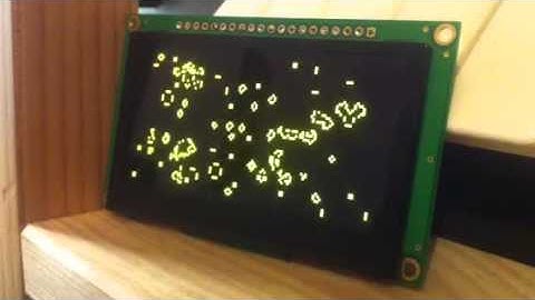 MIDIbox core module running "Game of Life"