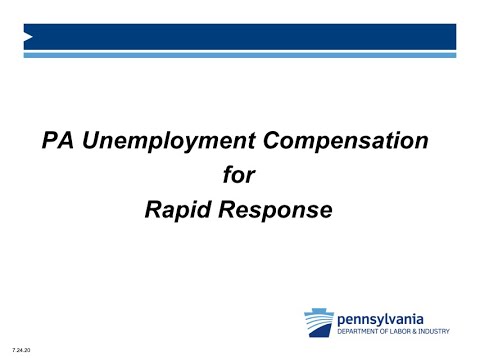 Rapid Response Information Session for Unemployment Compensation