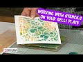 Using stencils with a Gelli Plate by Leonie Pujol at Hochanda -The Home of Crafts, Hobbies and Arts