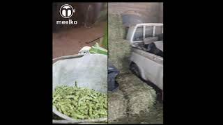 MEELKO - Maquina haciendo pellet de alfalfa para alimentación animal
