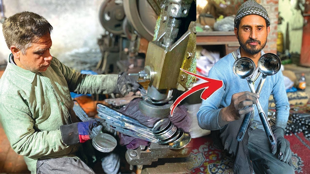 Amazing Process of Making COOKING SPOONS in Factory - YouTube