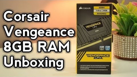 Corsair DDR4 3600 MHZ RAM unboxing video