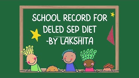 School Record FILE || For DELED BED students,|| School Experience Program||