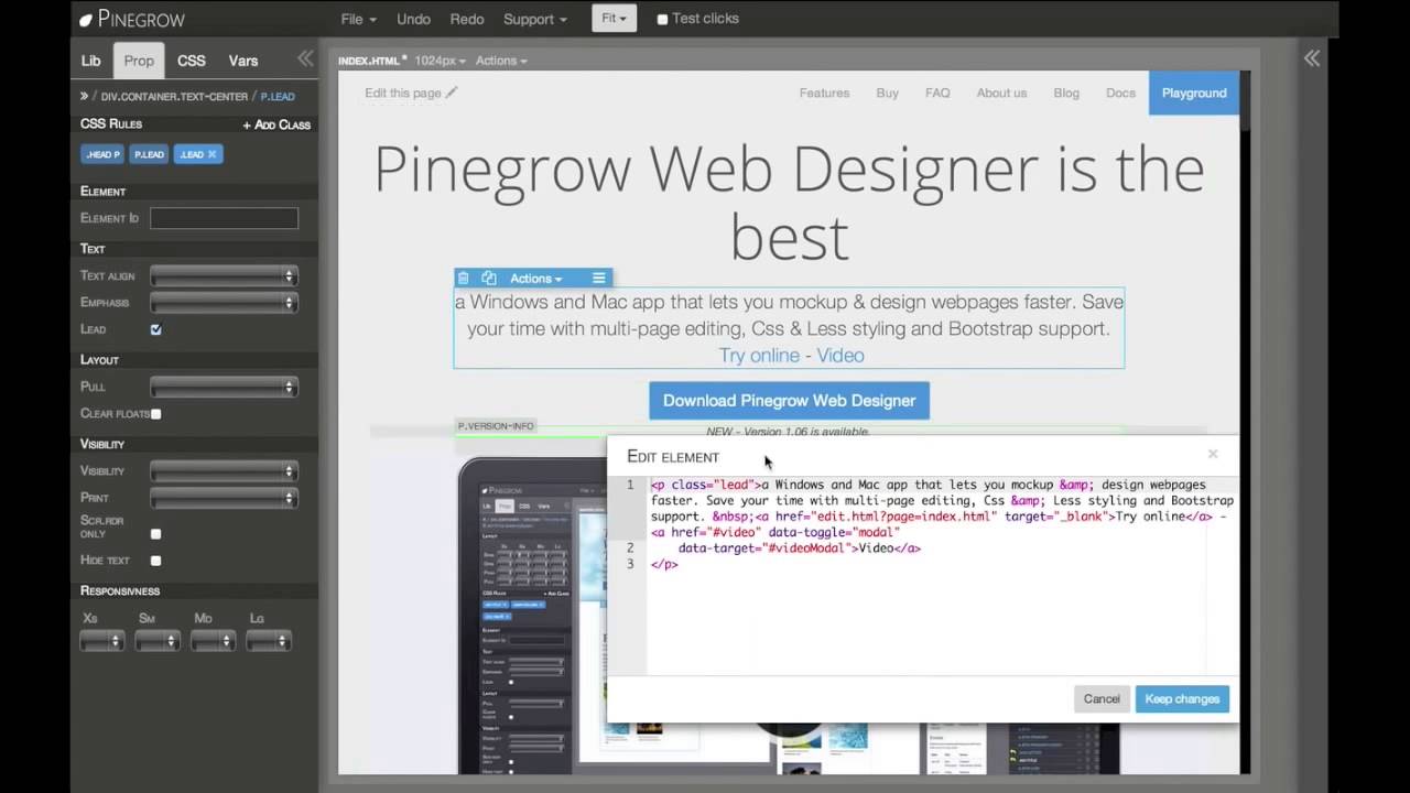 Editing textual content and code