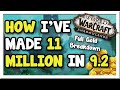 11 million gold profit breakdown since patch 92 full ledger  shadowlands  wow gold making guide