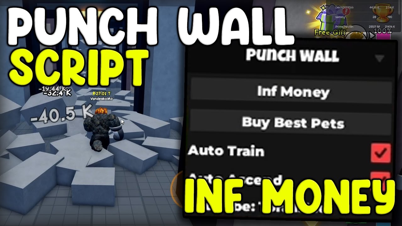 [🥊NEW] Punch Wall Script Infinite Money, Get Best Pets & MORE - Roblox ...
