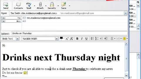 Write an email with Thunderbird