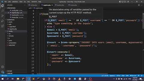 Build Complete 2023 CMS Blog in PHP MySQL Bootstrap & PDO - The Register Page pt 1