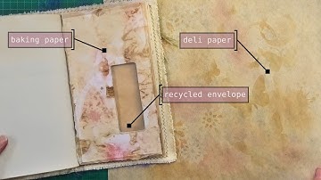 envelope pockets for journals (recycled junk mail envelopes)