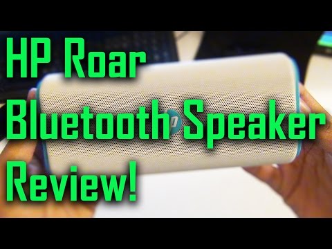 HP Roar Bluetooth Speaker, White/Blue review !