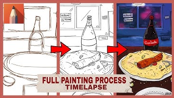 Midnight Cravings | Autodesk Sketchbook | Full Digital Painting Process Timelapse | Step By Step