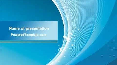 Ice Blue Theme PowerPoint Template by PoweredTemplate.com