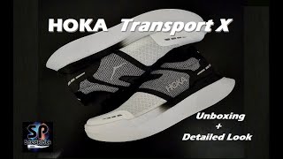 HOKA Transport X (Black / White) Unboxing | Detailed Look
